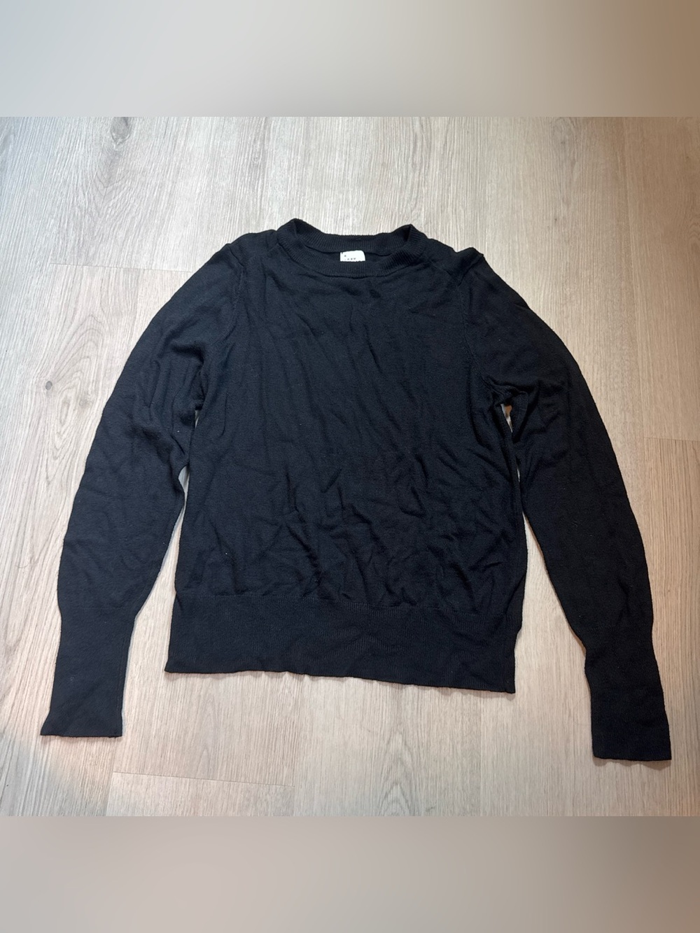 a new day Black Crewneck Sweater